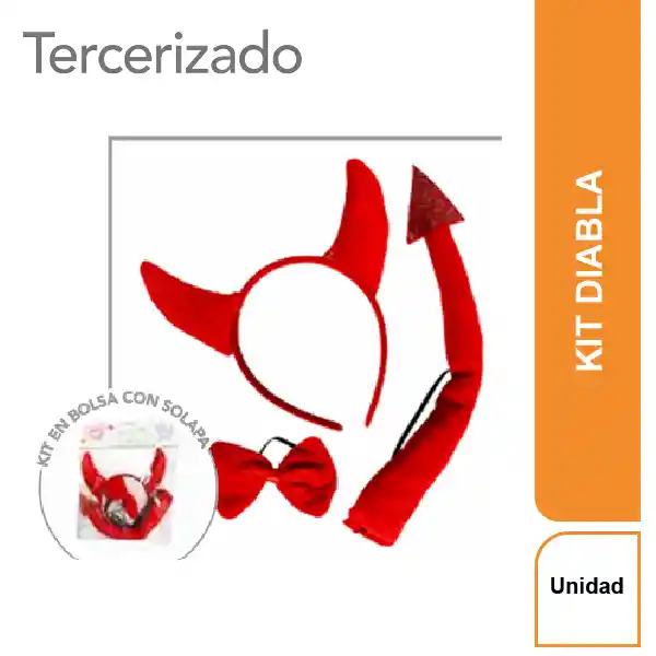 Set Disfraz Diabla
