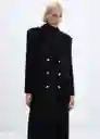 Abrigo Milions Negro Talla XL Mujer Mango
