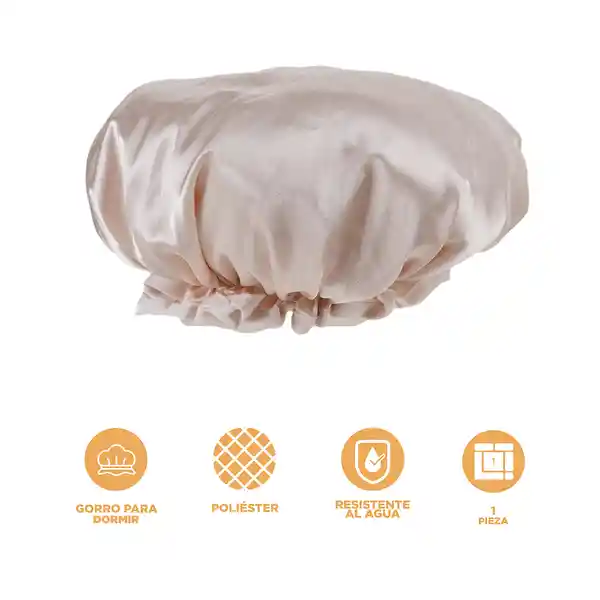 Gorro Satinado Dorado Miniso