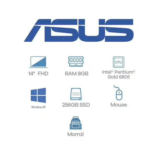 Asus Portátil Pentium G 8Gb 256 Ssd