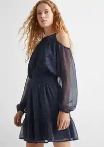 Vestido Chiffy Navy Talla 18 Teen Niñas Mango