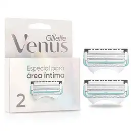 GILLETTE Venus Área Íntima Repuestos Cuchilla de Afeitar Mujer Máquina de Afeitar con Barrera Anti irritación Depilación Zona Íntima 2 Uds