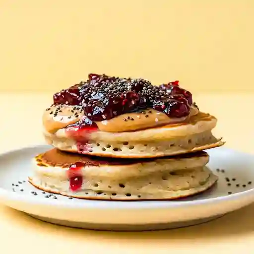 Pancakes de Mantequilla de Maní