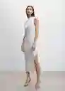 Vestido Pearl-A Offwhite Talla 99 Mujer Mango