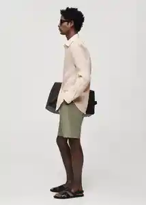 Camisa Parrot Salmon Talla XS Hombre Mango