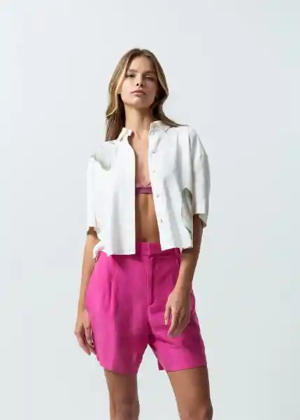 Camisa Mujer Crudo Abedul S 412G313 Naf Naf