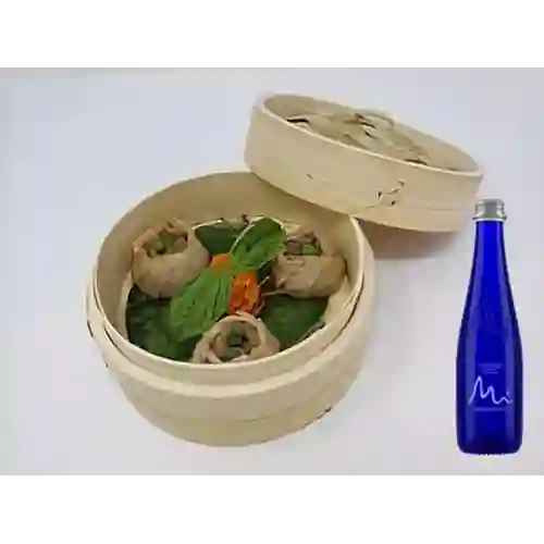 Combo Shu Mai Gyoza China + Manatial Sin Gas 300ML
