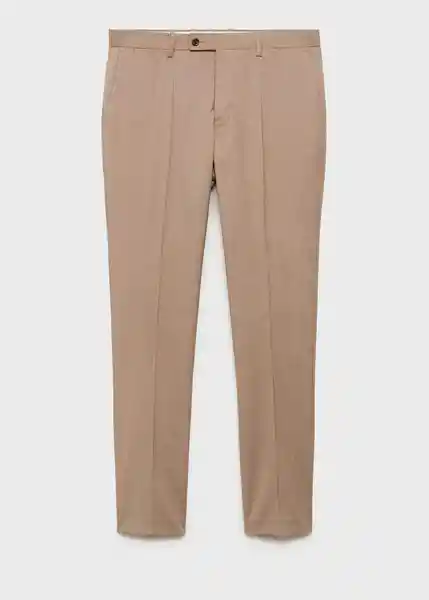 Pantalón Milan Beige Talla 40 Hombre Mango