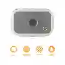 Contenedor de Alimentos Silicona Serie Silver Grey Negro Miniso