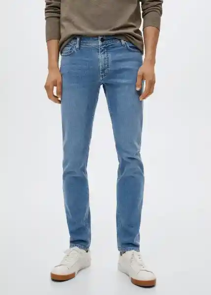 Jeans Jan Tejano Medio Talla 40 Hombre Mango