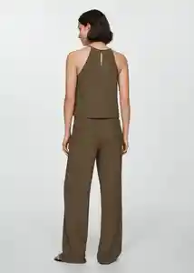 Top Matilda Khaki Talla S Mujer Mango
