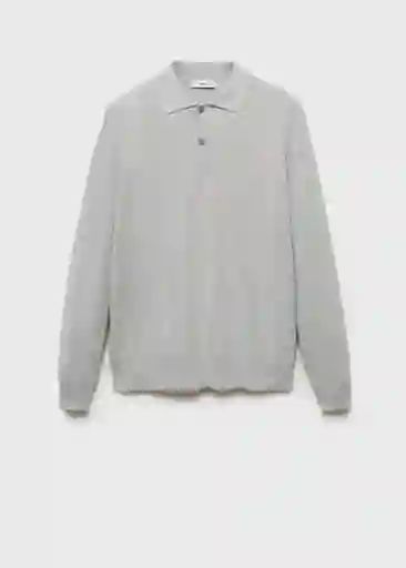 Camiseta Polo Tens Gris Medio Vigoré Talla S Hombre Mango