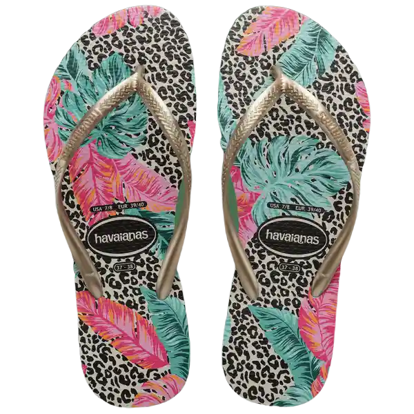 Sandalias Animal Floral Beige Talla 36 4144235 Havaianas