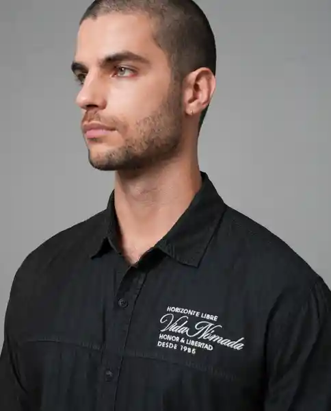 Camisa Hombre Negro L 112 112G009_NEG194007 Rifle