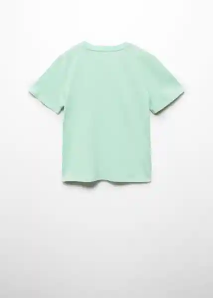 Camiseta Basic6 Verde Pastel Talla 06 Niño Mango