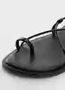 Sandalias Gozo Negro Talla 35 Mujer Mango