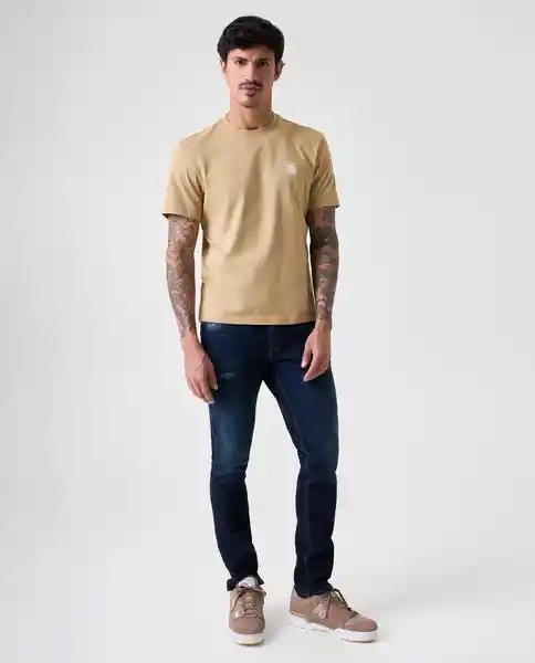 Camiseta Hombre Beige Talla L 842G004_BEI131106 Americanino