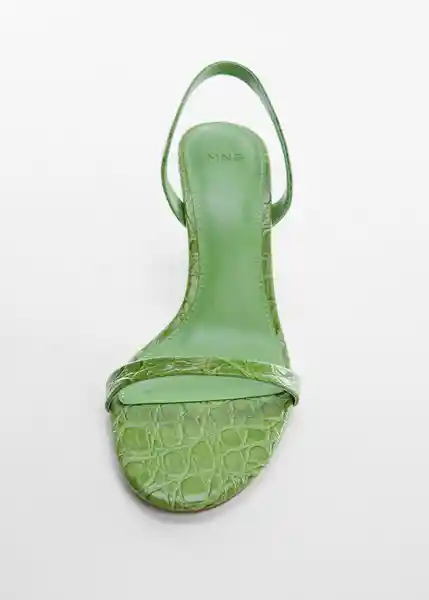 Sandalias Goru Verde Talla 37 Mujer Mango