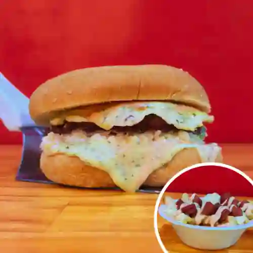 Combo con Hamburguesa Queso O Tocineta