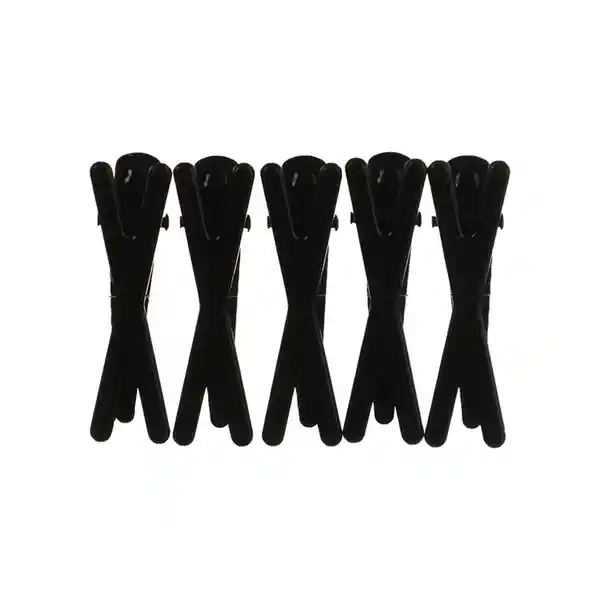 Miniso Pack Broches Para Cabello en Forma de x de Goma Negro