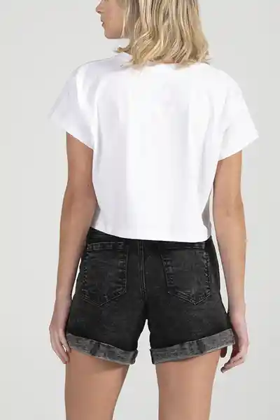 ONeill Camisa Crop Top Headquarters Femme Blanco Talla M