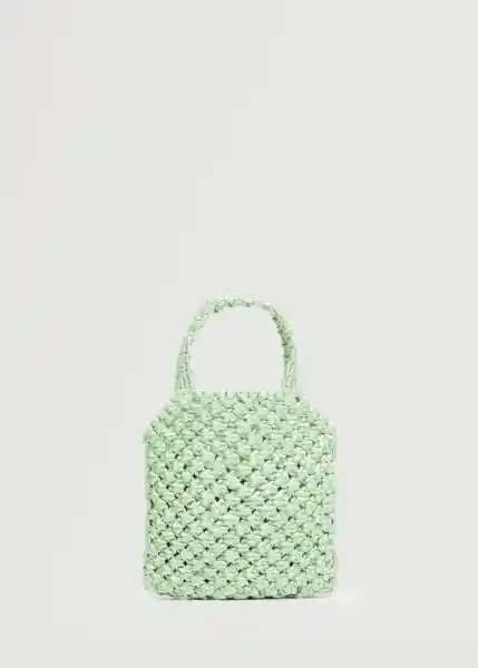 Bolso P Manuela Verde Talla 99 Mujer Mango