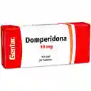 Domperidona 10 mg 20 Tabletas