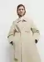 Gabardina Trench Candy Beige Talla M Mujer Mango