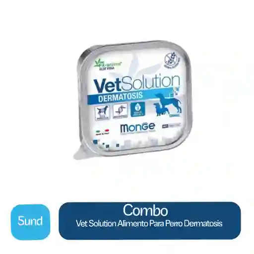 5 x Vet Solution Alimento Para Perro Dermatosis