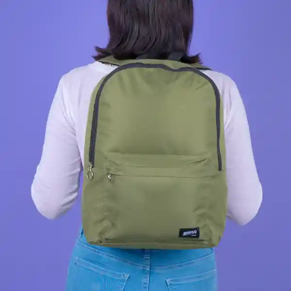 Mochila Básica Verde Miniso