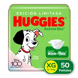 Huggies Pañales Active Sec Etapa 4