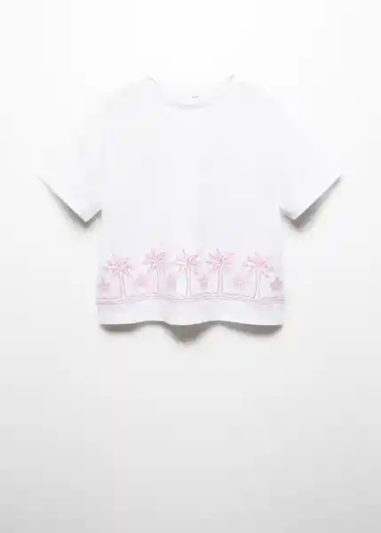 Camiseta Palmi Off White Talla 12 Niñas Mango