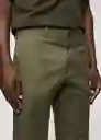 Pantalón Barna Khaki Talla 36 Hombre Mango