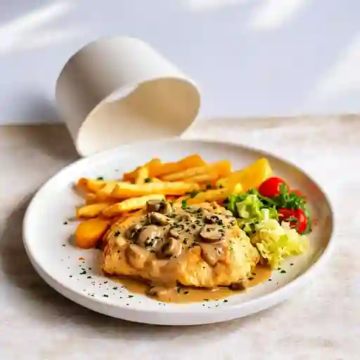 Pechuga En Salsa Champinon
