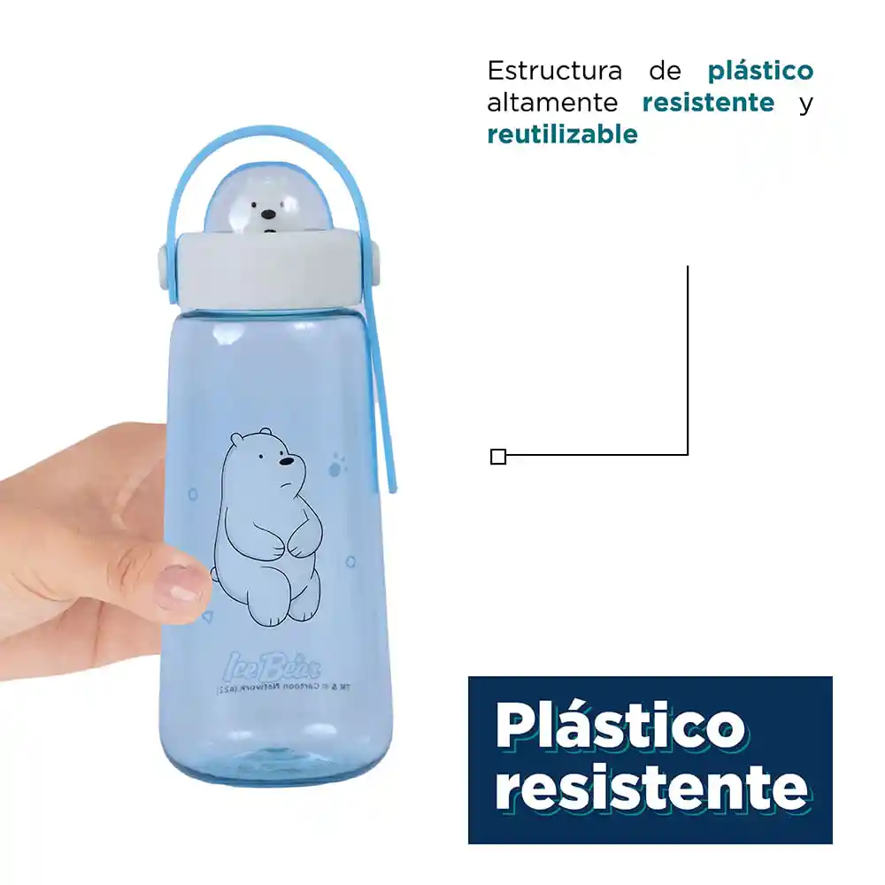 Cilindro we Bare Bears Collection Con Decoración Azul Miniso