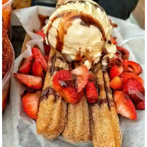 Churro con Helado