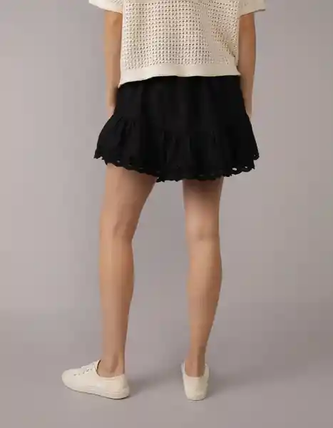 Falda Mujer Negro Talla: MEDIUM 5165001 American Eagle