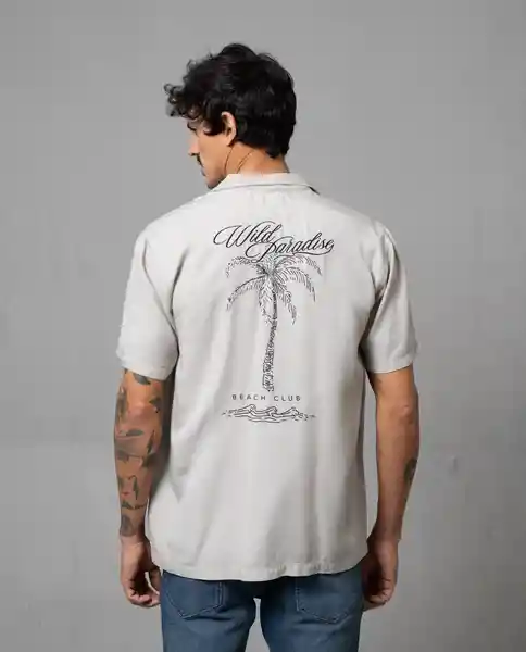 Camisa Hombre Beige Talla L 111G005 Rifle