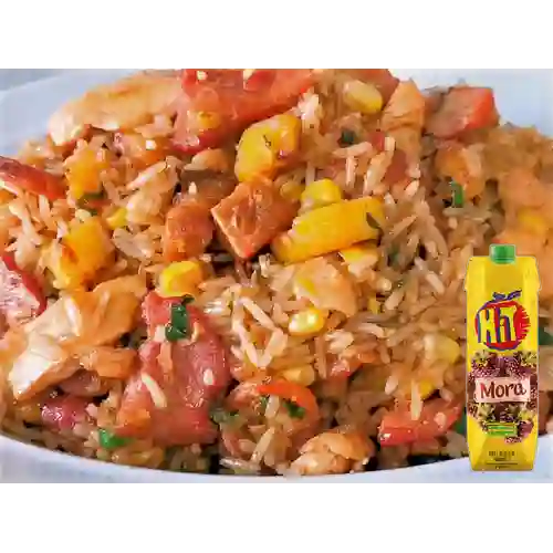 Combo Arroz Paisa para 2 + Hit Mora 1 l