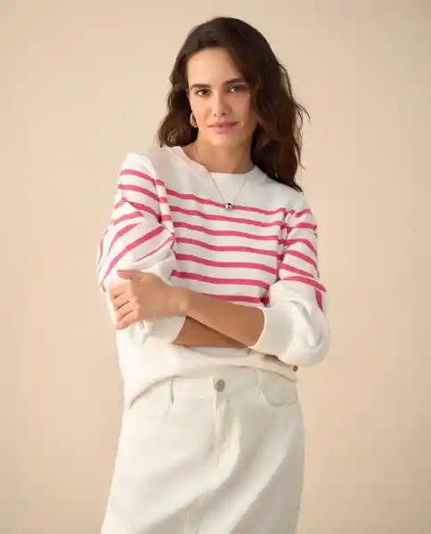 Suéter Tejido Crudo Novia Claro Talla L 661G204 Esprit