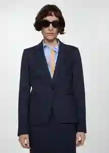 Blazer Americana Paloma Marino Talla 34 Mujer Mango