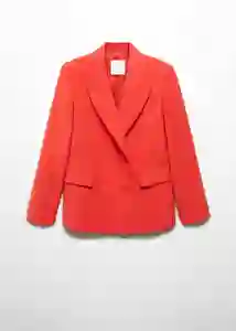 Blazer Americana Tempo Coral Talla XL Mujer Mango