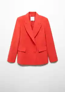 Blazer Americana Tempo Coral Talla XL Mujer Mango