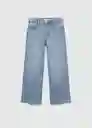 Jean Wide7 Tejano Claro Talla 13 Niñas Mango