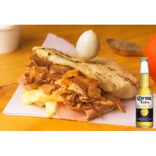 Combo Arepa Rellena Especial + Corona Bot. 355ml
