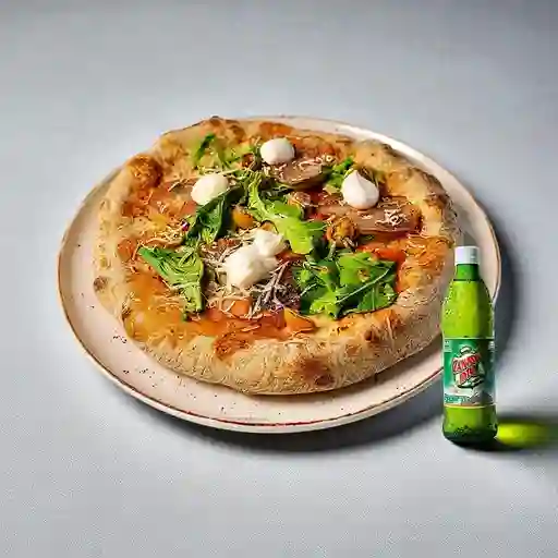 Combo Pizza Personal Nona +Canada Dry Ginger Ale 300ml