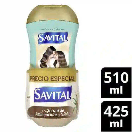 Savital Shampoo Aminoácidos y Sábila