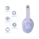 Audífonos Inalámbricos Life is For Fun Morado Mod Wb205 Miniso