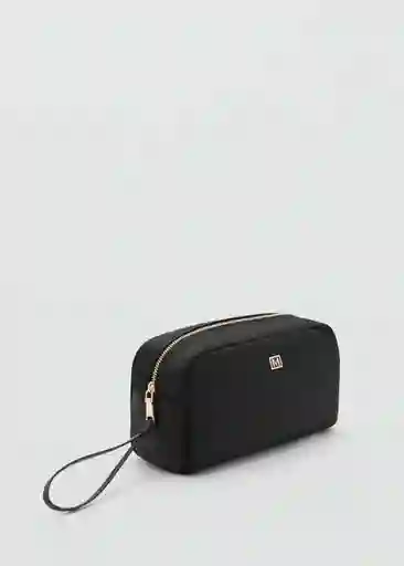 Bolso Neceser M Nil Negro Para Mujer Mango