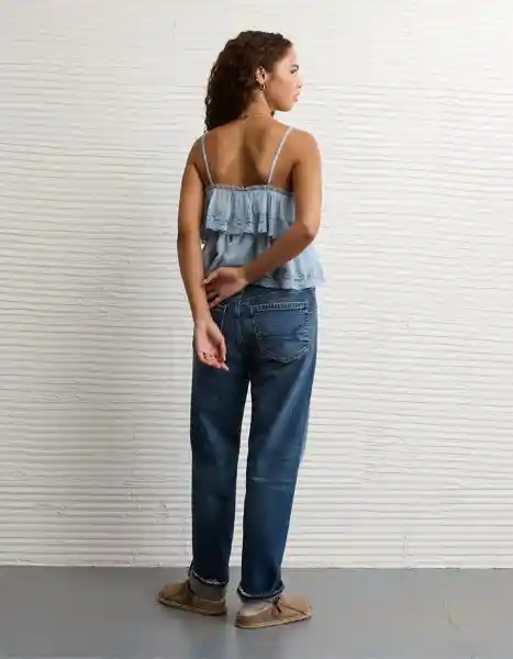 Camisa Mujer Azul Talla SMALL 6571401 American Eagle